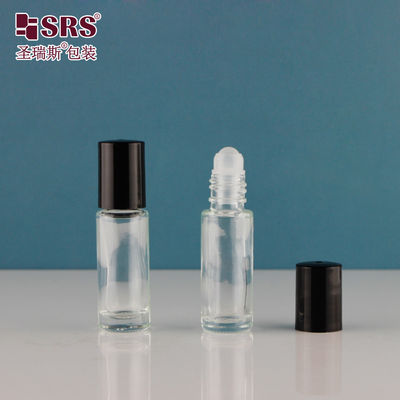 ซื้อ 4ml 5ml 8ml 10ml สีดํา เนื้อผิวแข็ง ปิดสกรู ผนังแก้ว Roll On กระป๋อง PP ลูกน้ําหอม การผลิตออนไลน์