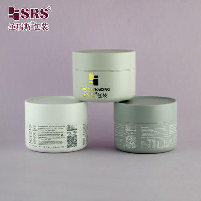 ซื้อ SRSZ-200g กระปุกพลาสติกสีเทาที่มีผนังสองข้าง ทนทานสําหรับบรรจุครีมขนม การผลิตออนไลน์