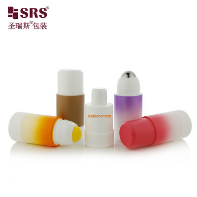ซื้อ PP PCR พลาสติก รอลล์ที่สามารถเติมใหม่ได้บนขวดน้ําหอม 50 มิลลิล 75 มิลลิล กระบอกมิตรต่อสิ่งแวดล้อม การผลิตออนไลน์