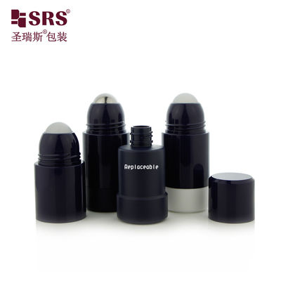 ซื้อ RPPE-50ml สีดําว่าง Anti-Perspirant รวมใส่ใหม่บนขวด ผลิตจากวัสดุพลาสติก PP PCR การผลิตออนไลน์