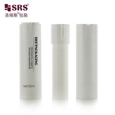 ซื้อ 15ml 30ml 50ml AS+PP Refillable Airless Pump Bottle for Cosmetic Serum การผลิตออนไลน์