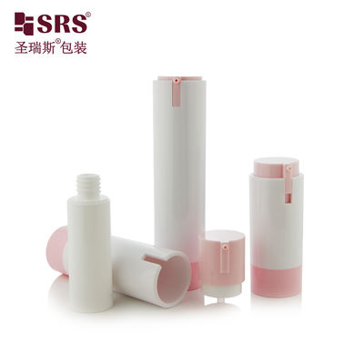 ซื้อ Refillable Airless Pump Bottle 15ml 30ml 50ml AS+PP Cosmetic Container การผลิตออนไลน์