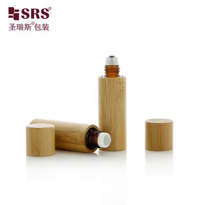 ซื้อ เครื่องสําอางแก้ว ไม้ยางม้วนบนขวด 5 มล สําหรับน้ํามันหอม การผลิตออนไลน์