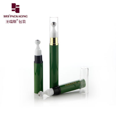 กระป๋องม้วนสีเขียว พร้อมเครื่องปั๊มที่ใช้อากาศ 10ml 12ml 15ml การผลิตบรรจุรักษาตา