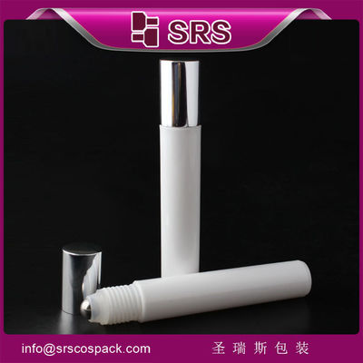 ขาว RPA-15ml Roll On กระป๋อง พร้อมปริมประทับกันการรั่ว สําหรับการใช้ในยาและเครื่องหอม