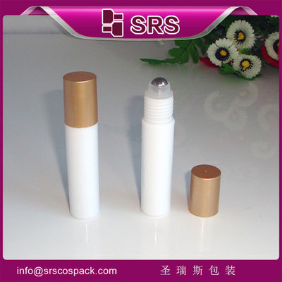 ขาว RPP-10ml Roll On กระป๋อง พร้อมประทับกันการรั่ว สําหรับการใช้ในยาและน้ําหอม