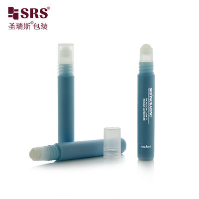 RPPH-8ML โรงงาน กระป๋องท่อสีน้ําเงินสีสว่างที่มีพลาสติก Roller Ball Applicator สําหรับการบรรจุเจลผ่อนคลาย