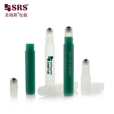 RPPH-5ML 8ML จีนผลิต กระป๋องสีเพสเทลโปร่งใสสําหรับเครื่องสําอาง ท่อที่มีลูกกลองกลองสําหรับการฟื้นฟู