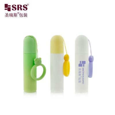 RPPF-20ML FPPG-25ML กระป๋องลูกกลองพลาสติกถังเปล่า พร้อมหมวกกลองและเชือกแขวน