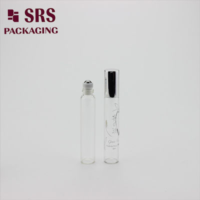 SRS กระปุกแก้วใส 8 มิลลิลิตรว่างบนขวดพร้อมปลายอลูมิเนียม