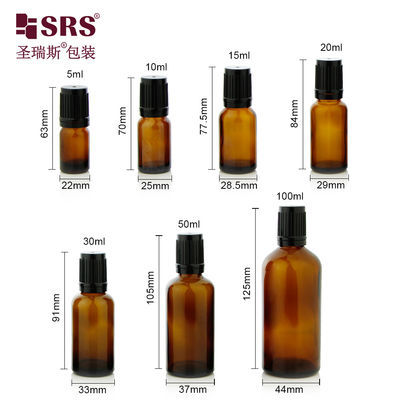 รูปทรงกลมทรงกระบอก 5ml-100ml น้ํามันอีเซนเซียล รอลบนขวดที่มีการจัดการพื้นผิวด้วยกรด Etch และ PP ปลาสติก Cap ตัวเลือก
