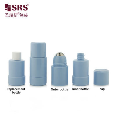 ปรับแต่งกลม Twist Up Blue Deodorant Roll บนขวด 50 มิล 75 มิล