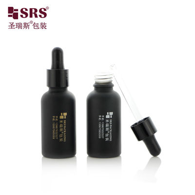 กระป๋องแก้วพลาสติกดํา 5ml 10ml 15ml 20ml 30ml 50ml 100ml สําหรับน้ํามัน