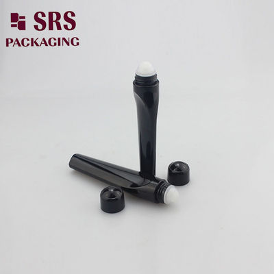 SRS Packaging ขวดพลาสติกเปล่า สีดํา ขวดลูกกลอง PETG ขนาด 15 มล
