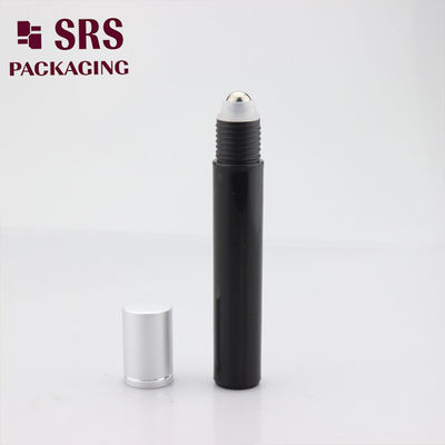 SRS ผู้ผลิต พลาสติกสีดําเปล่า 15ml รอยบนขวดสําหรับน้ําหอม
