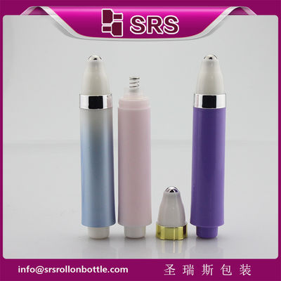 SRS หรู 10ml พลาสติกลื่นว่างไม่มีลมในขวดสําหรับครีมตา