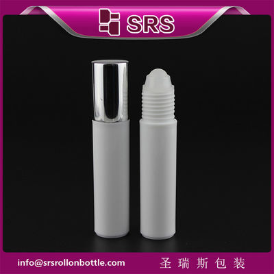 SRS สูตรดี สีพลาสติก สีขาว สีหนาว ขวด 10 มิลลิลิตร กับลูกกลองพลาสติก