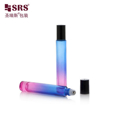 GB1-15ml กระปุกแก้วผนังหนาบนขวดด้วยลูกเหล็กไร้ขัด 304 สําหรับน้ํามันหอมและอื่น ๆ