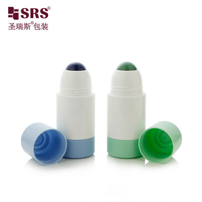 RPPE ขวดพลาสติกแบบม้วน 50ml ขนาดใหญ่ใช้ได้ใหม่ ขนาดใหญ่ 50ML 75ML PP PCR ขวดพลาสติกแบบม้วน