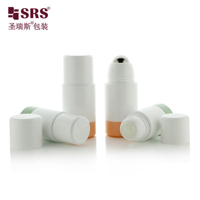 PP PCR รอลล์ที่สามารถเติมใหม่ได้บนขวด 50ml 75ml สําหรับยาล้างกลิ่นและการดูแลผิวหนัง
