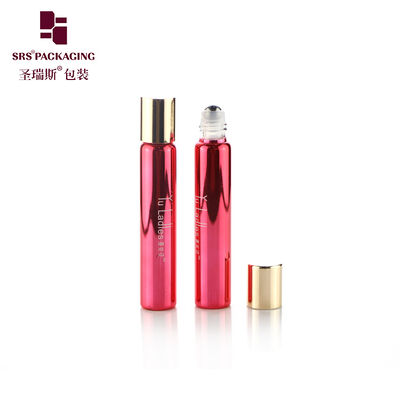 SRS Hot Selling 8ml Tube Thin Wall Glass Roll on Bottle สําหรับน้ํามันหอม