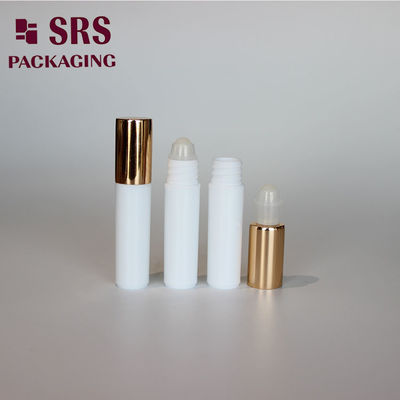 SRS กระป๋องคอสเตติกขาว 5 มิลลิลิตร ข้างว่าง พร้อมปลายอลูมิเนียมทอง