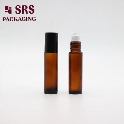 SRS กระจกลวดน้ําหอมลวดลอยเปล่า สีแอมเบอร์ 10 ml