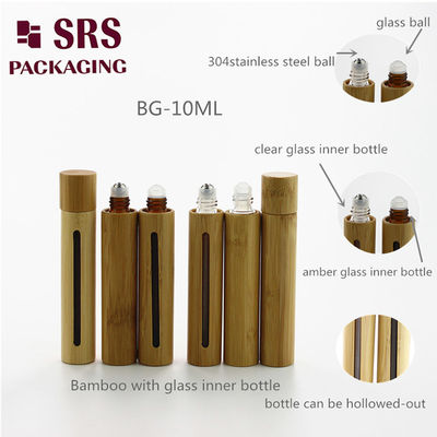BBLP-10ml ปรับปรุงกล่องภายในกล่องไม้ยาง Roll บนขวดสําหรับการบรรจุขนาดหลากหลาย