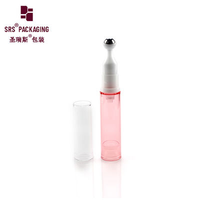 เครื่องสําอาง สีชมพูเปล่า รูปทรงกลม 10 มิลลิลิตร กระปุกพลาสติก