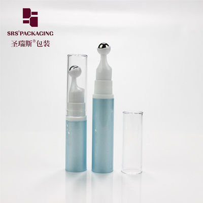 ขายปลีกเครื่องสําอางพลาสติกเปล่า 10ml 15ml กระป๋องม้วน 12ml ที่ไม่มีลมสําหรับครีม