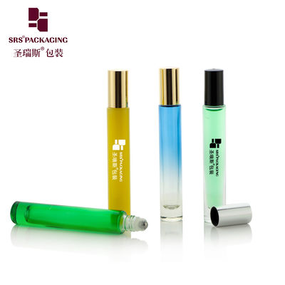 GB1-10ML การเคลือบขวดกล่องกล่องกล่องกล่องกลมหมุนเปล่า 10ML สําหรับน้ํามันอีเซนียล
