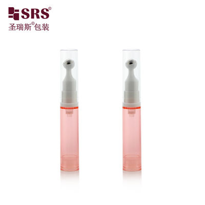 A0031-10ml AS กระป๋องม้วนครีมตาพลาสติกที่มีปั๊มระบายอากาศลูกเหล็ก