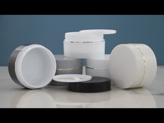 SRSJK-100g 150g 200g 250g กระปุกพลาสติกสีขาวที่เป็นมิตรต่อสิ่งแวดล้อม